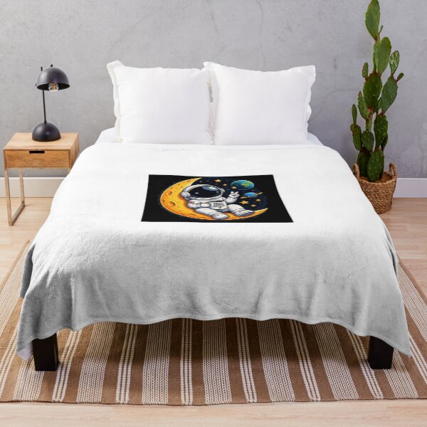 Item preview, Cute Astronaut On The Moon designed and sold by ThilankaDesign.