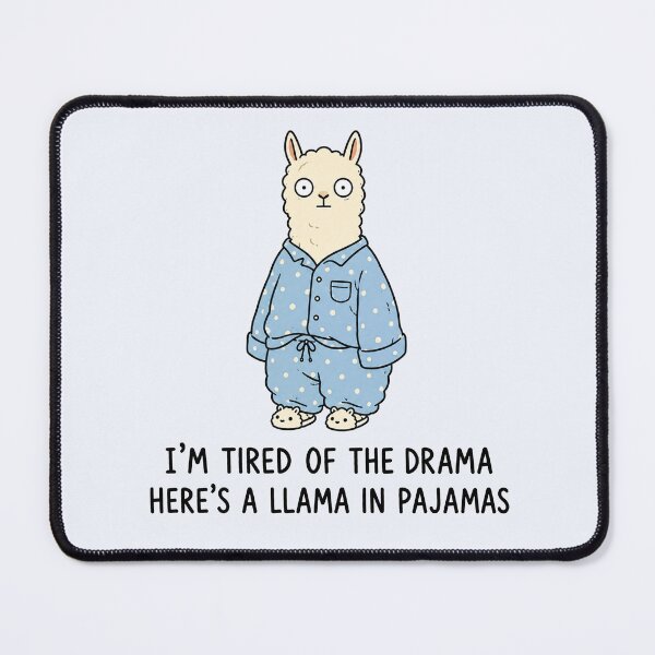 Item preview, Llama in Pajamas Funny Llama Pun Cute Animal Meme designed and sold by MonkiFlipp.