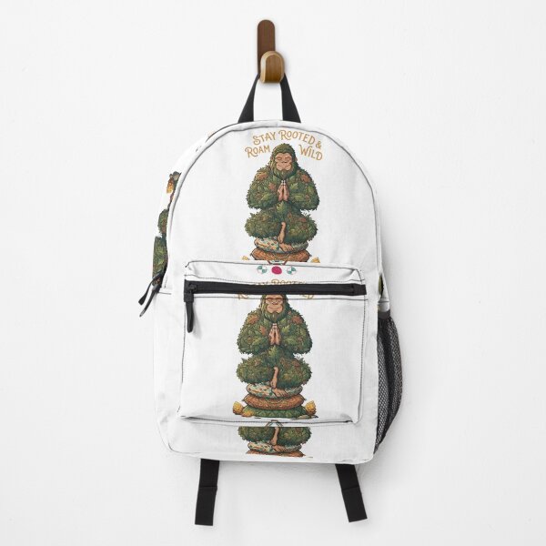 Item preview, Stay Rooted & Roam Wild - Forest Sasquatch Yoga Art designed and sold by Whimsy Trail Co.