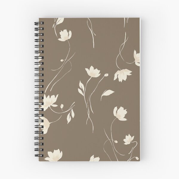 Item preview, Taupe Minimalist Wildflower Pattern designed and sold by Aniko Tulipan.
