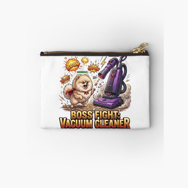 Item preview, Vacuum Cleaner Boss Fight Funny Dog Art designed and sold by pradeepvisuals.