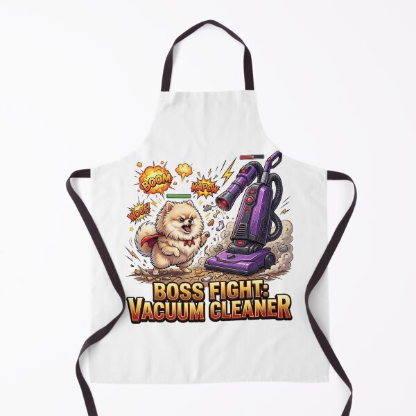 Item preview, Vacuum Cleaner Boss Fight Funny Dog Art designed and sold by pradeepvisuals.