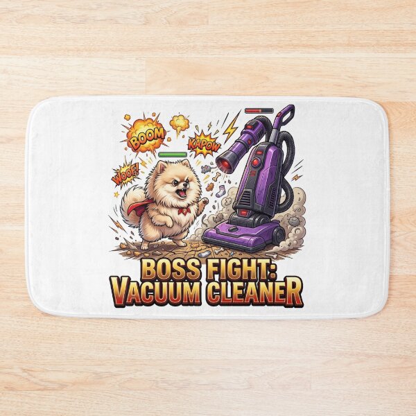 Item preview, Vacuum Cleaner Boss Fight Funny Dog Art designed and sold by pradeepvisuals.