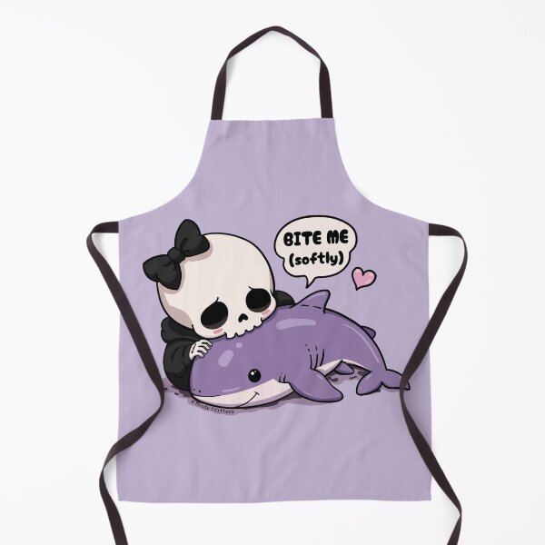 Item preview, Cute Skeleton Girl Hugging Purple Dolphin designed and sold by Moody Critters.