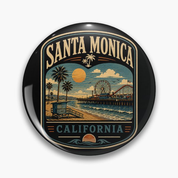 Item preview, Santa Monica - California designed and sold by GoodOldVintage.