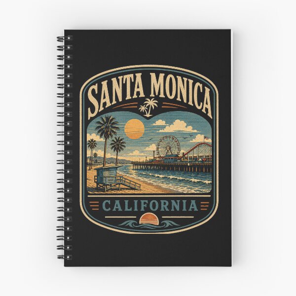 Item preview, Santa Monica - California designed and sold by GoodOldVintage.