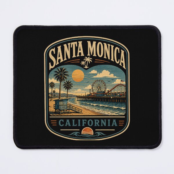 Item preview, Santa Monica - California designed and sold by GoodOldVintage.
