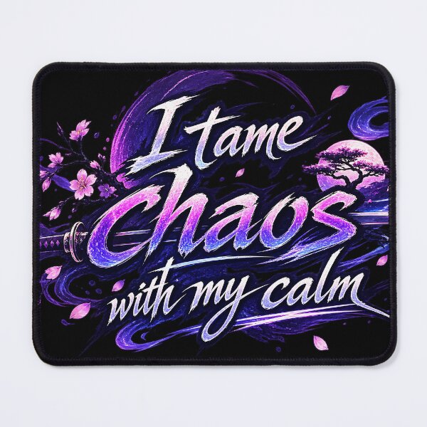 Item preview, I tame chaos with my calm.(Anime Ver.) designed and sold by MaxDreamsArt.