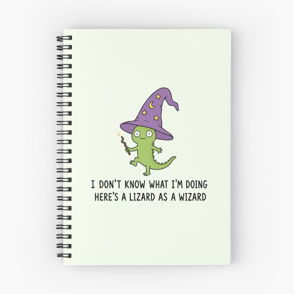 Item preview, Lizard Wizard Funny Lizard Pun Cute Animal Meme Magic Wizard designed and sold by MonkiFlipp.