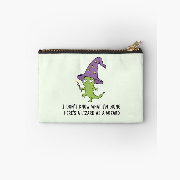 Item preview, Lizard Wizard Funny Lizard Pun Cute Animal Meme Magic Wizard designed and sold by MonkiFlipp.