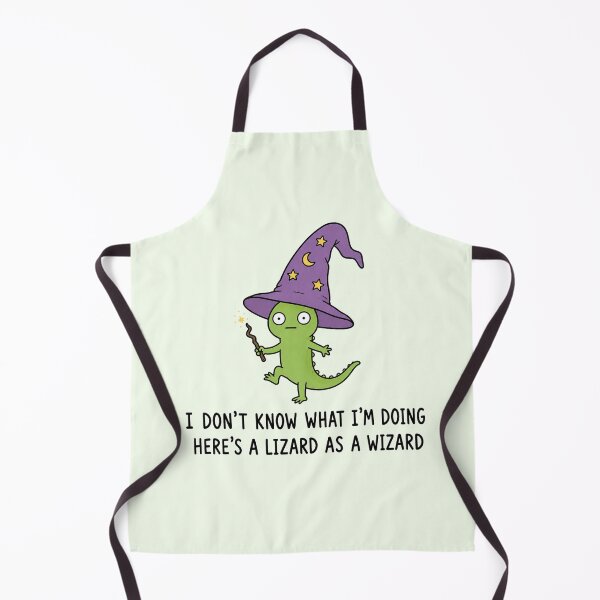 Item preview, Lizard Wizard Funny Lizard Pun Cute Animal Meme Magic Wizard designed and sold by MonkiFlipp.