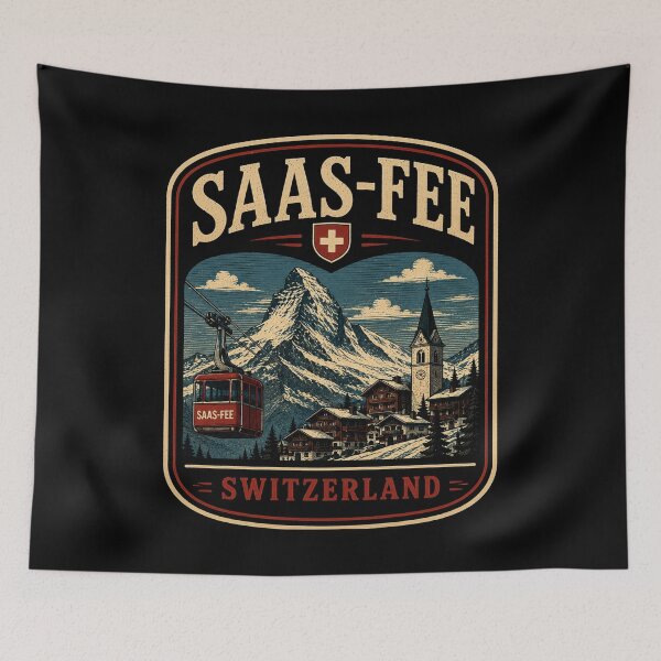 Item preview, Saas-Fee - Switzerland designed and sold by GoodOldVintage.
