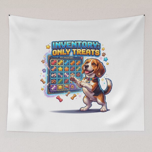 Item preview, Dog Treats Beagle Gaming Humor Artwork designed and sold by pradeepvisuals.