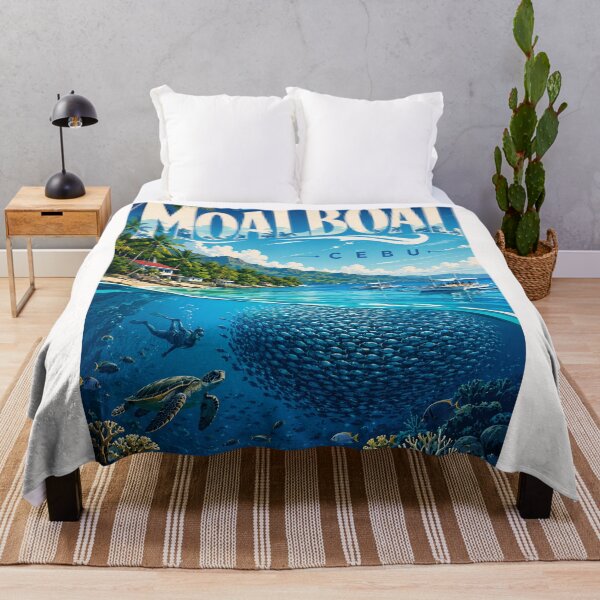 Item preview, Moalboal Cebu Marine Sanctuary with Sardine Run and Sea Turtle designed and sold by Places On Earth.