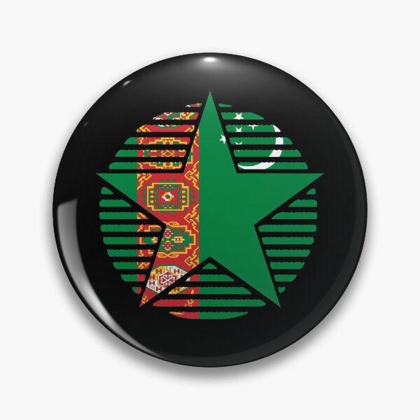 Item preview, Retro Turkmenistan Flag Star TM designed and sold by shitpostee.