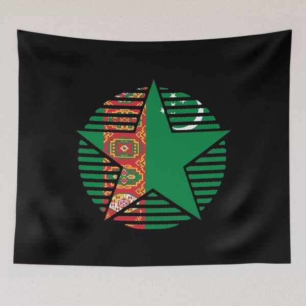 Item preview, Retro Turkmenistan Flag Star TM designed and sold by shitpostee.