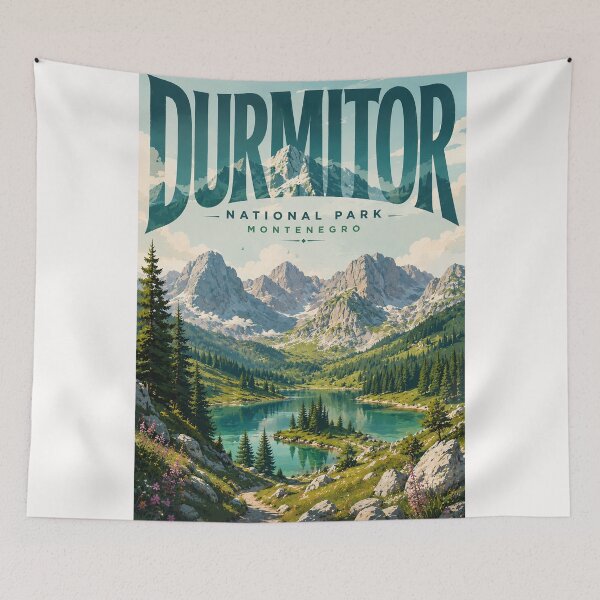 Item preview, Durmitor National Park Montenegro with Alpine Peaks and Mountain Lake designed and sold by Places On Earth.