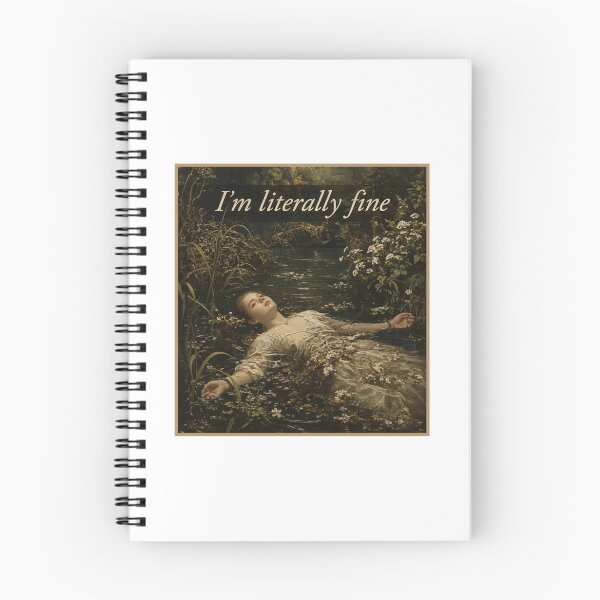 Item preview, i'm literally fine funny meme designed and sold by JamesBroglin70.