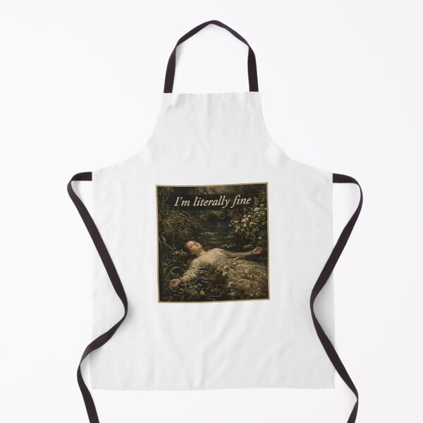 Item preview, i'm literally fine funny meme designed and sold by JamesBroglin70.