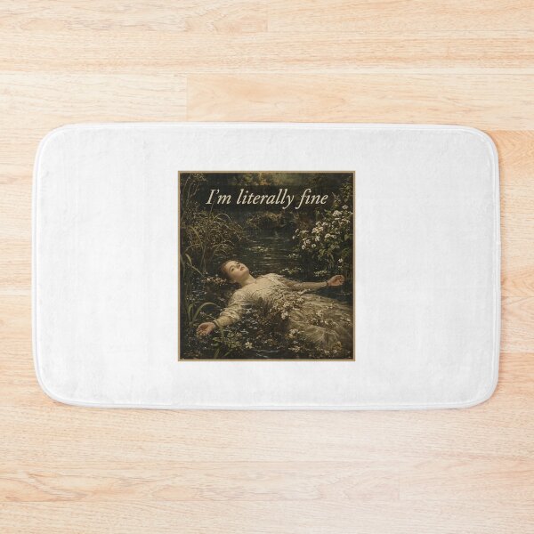 Item preview, i'm literally fine funny meme designed and sold by JamesBroglin70.