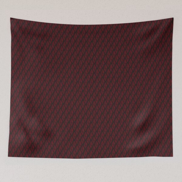 Item preview, Diamond Chainmail Print 1 - Fiery Red and Black  designed and sold by Daniel Bevis Design.