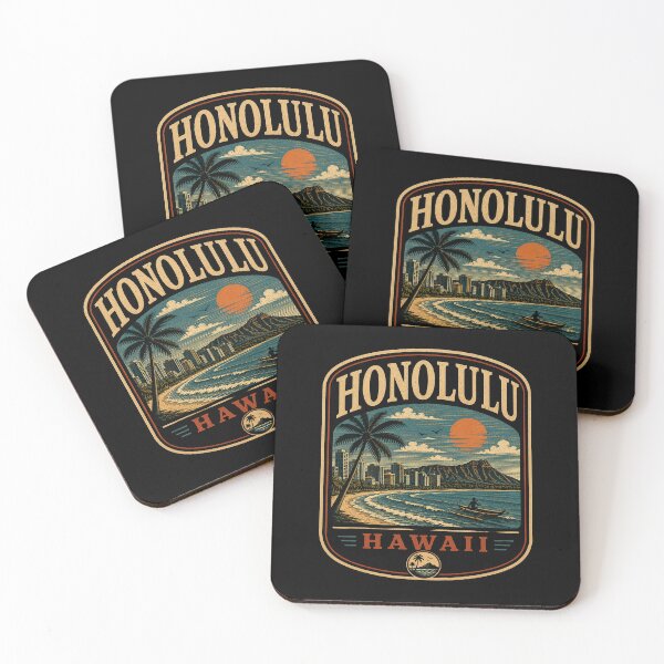 Item preview, Honolulu - Hawaii designed and sold by GoodOldVintage.