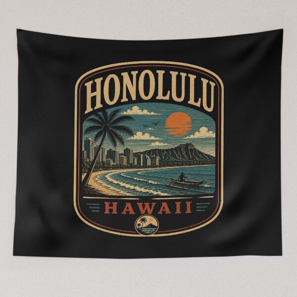 Item preview, Honolulu - Hawái designed and sold by GoodOldVintage.