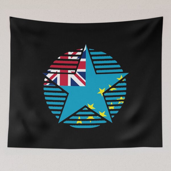 Item preview, Retro Tuvalu Flag Star TV designed and sold by shitpostee.