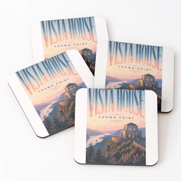Item preview, Vista House at Crown Point above Columbia River Gorge Oregon designed and sold by Places On Earth.