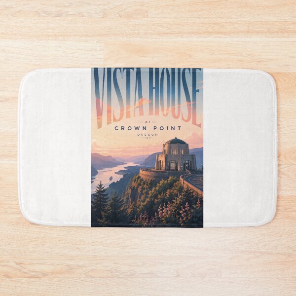 Item preview, Vista House at Crown Point above Columbia River Gorge Oregon designed and sold by Places On Earth.