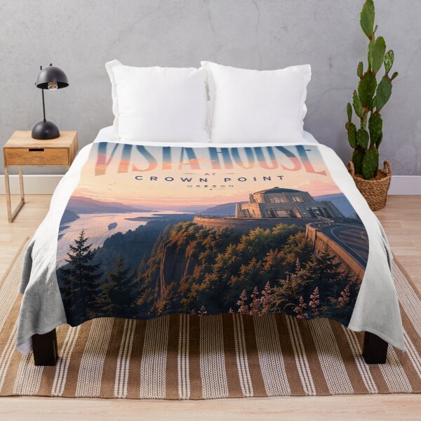 Item preview, Vista House at Crown Point above Columbia River Gorge Oregon designed and sold by Places On Earth.
