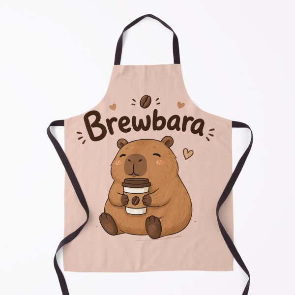 Item preview, Brewbara Cute Coffee Capybara Kawaii Animal Cartoon | Cozy Coffee Lover Gift Sticker designed and sold by Sanika arts .