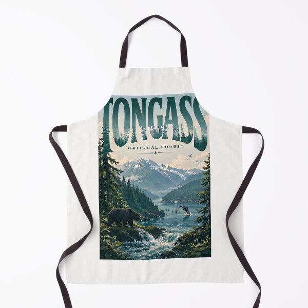 Item preview, Tongass National Forest Alaska with Coastal Mountains and Wildlife designed and sold by Places On Earth.