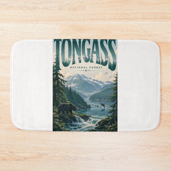 Item preview, Tongass National Forest Alaska with Coastal Mountains and Wildlife designed and sold by Places On Earth.