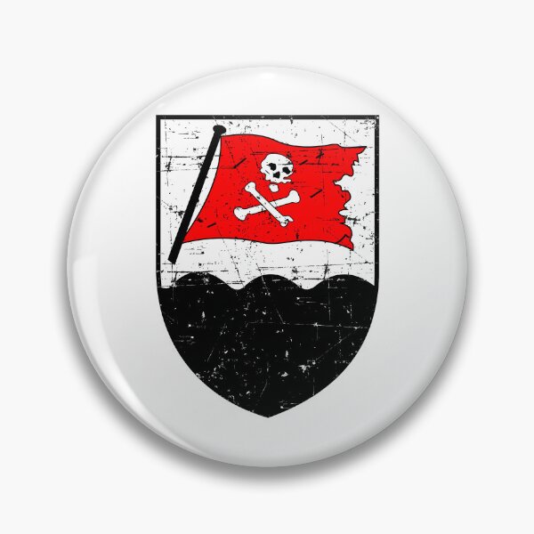 Item preview, Kriegsmarine U-Boat U-189 - Red Pirate Flag - Grunge Style designed and sold by Xitlal-yEgxchu.