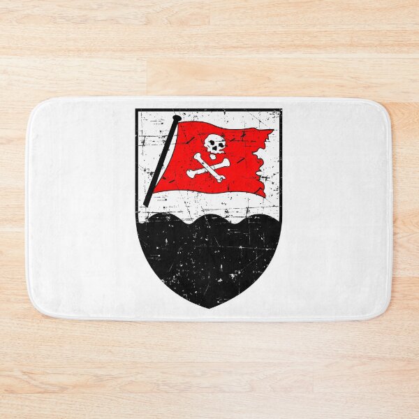 Item preview, Kriegsmarine U-Boat U-189 - Red Pirate Flag - Grunge Style designed and sold by Xitlal-yEgxchu.