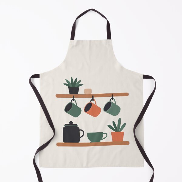 Item preview, Cozy Minimal Kitchen Shelf With Mugs designed and sold by TrendMorphic.