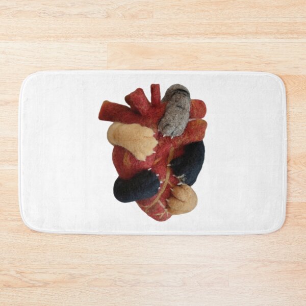 Item preview, Paws Holding Heart Quirky Anatomical Medical Cat Art designed and sold by monikatoyoshima.