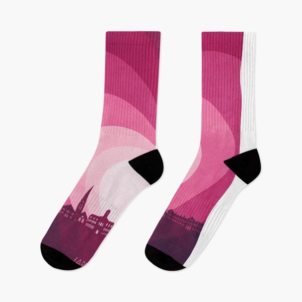 Item preview, Jarrow England Skyline Hearts Pink designed and sold by ArtPrints.