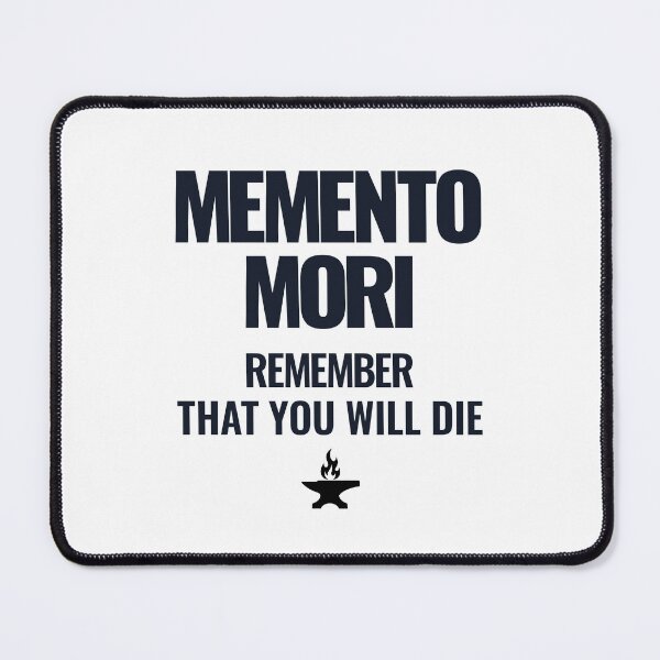 Item preview, Memento Mori - Bold Stoic Quote - Dark Version designed and sold by Stoic Core.