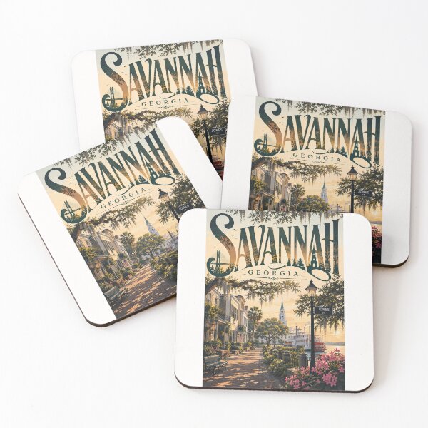 Item preview, Savannah Georgia Historic District with River Street and Southern Landmarks designed and sold by Places On Earth.