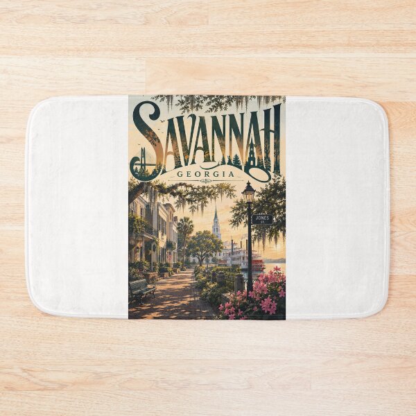 Item preview, Savannah Georgia Historic District with River Street and Southern Landmarks designed and sold by Places On Earth.