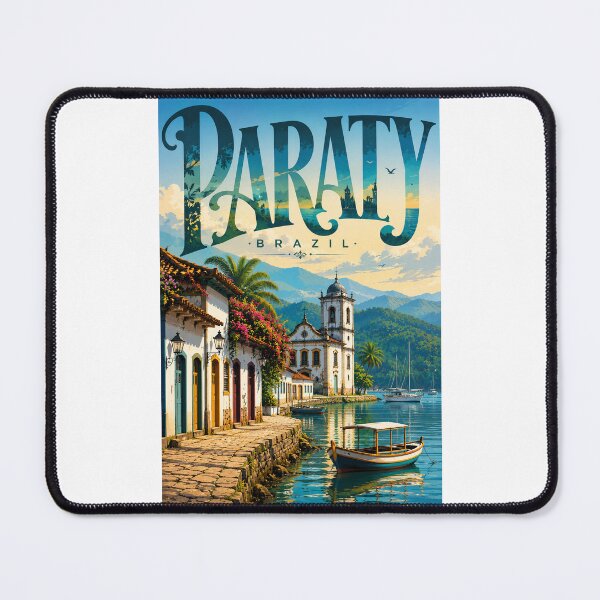 Item preview, Paraty Brazil Colonial Waterfront with Costa Verde and Serra da Bocaina designed and sold by Places On Earth.