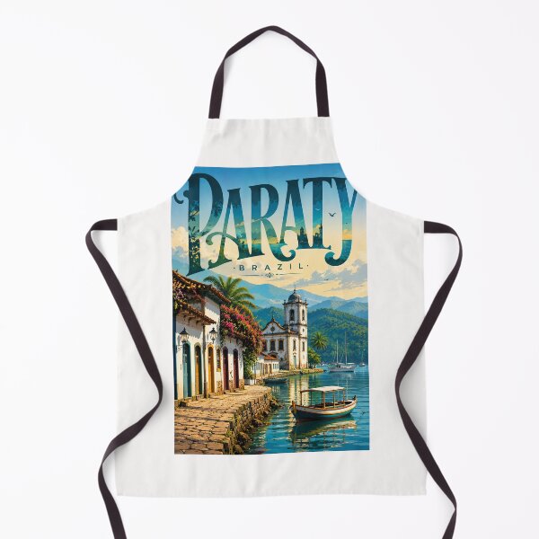 Item preview, Paraty Brazil Colonial Waterfront with Costa Verde and Serra da Bocaina designed and sold by Places On Earth.