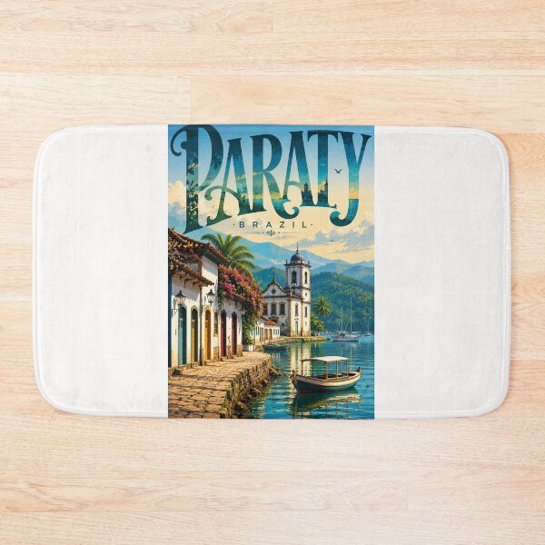 Item preview, Paraty Brazil Colonial Waterfront with Costa Verde and Serra da Bocaina designed and sold by Places On Earth.