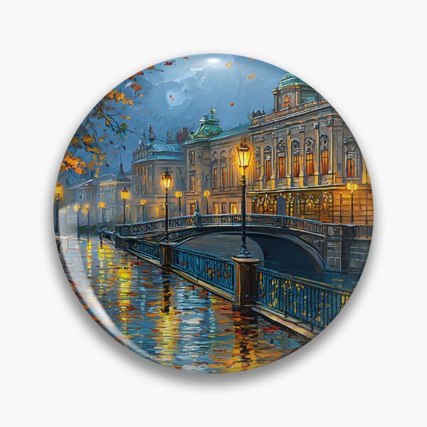 Item preview, Elegant Night Scene with Reflections and Moonlight designed and sold by Artessie.