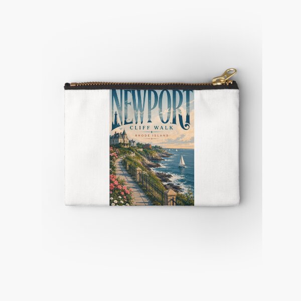 Item preview, Newport Cliff Walk Rhode Island with Gilded Age Mansions and Atlantic Coast designed and sold by Places On Earth.