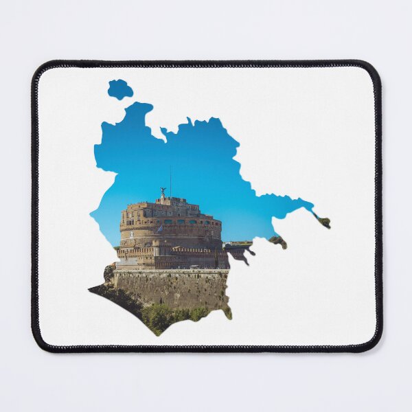 Item preview, Rome Map Castel Sant Angelo Fortress Architecture Silhouette designed and sold by Maroan93.