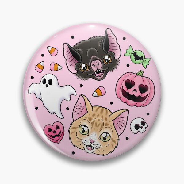 Item preview, Feline Spooky - Pink designed and sold by Catty Crafts.