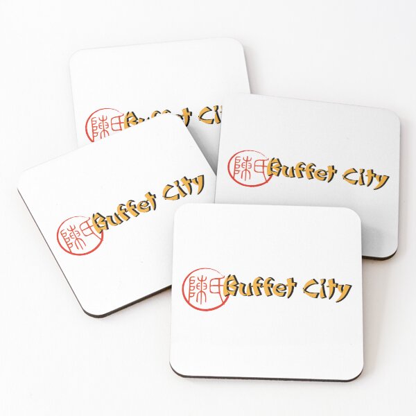 Item preview, Buffet City Asian Restaurant Red Stamp Logo Design designed and sold by mokiregtrea.